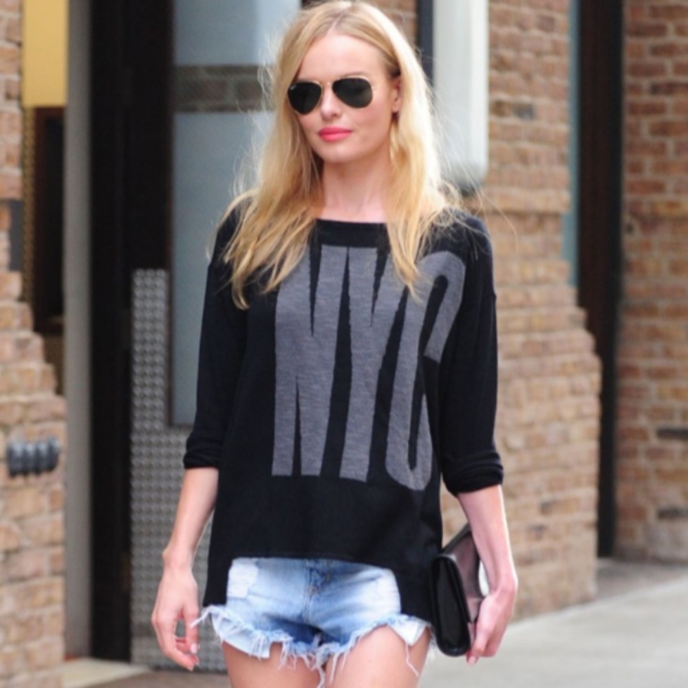 Elie Tahari for Kohl’s mixed media NYC sweater